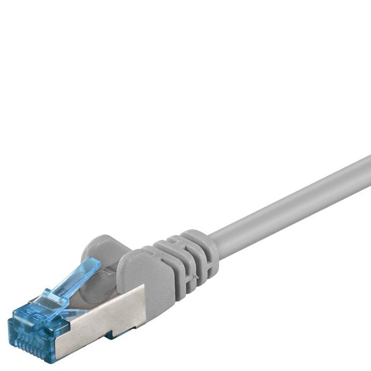 Goobay CAT 6A S/FTP -verkkokaapeli, harmaa