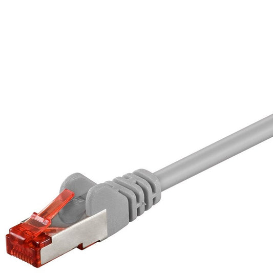 Goobay CAT 6 S/FTP -verkkokaapeli, harmaa