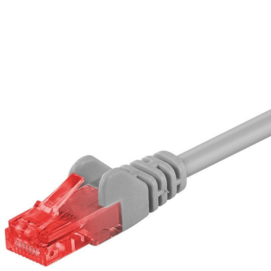 Goobay CAT 6 U/UTP -verkkokaapeli, harmaa